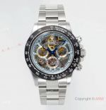 New Skeleton Concept Rolex Daytona Sonic 4130 New Carbon Fiber Bezel Watch Super Clone